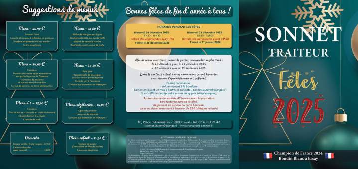 Préparation plats raffinés à Laval